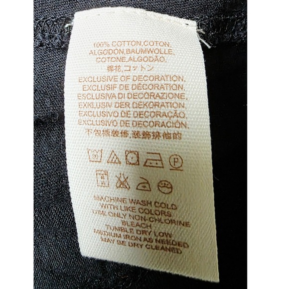 Free People Black Long Sleeve Top with Lace Detail Peplum Blouse Size Small - Picture 7 of 7